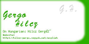 gergo hilcz business card